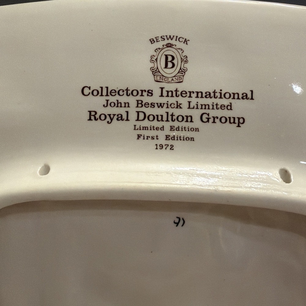 Vtg 1972 Royal Doulton Collectors Plate "Christmas in England"- 1st Edition - Picture 8 of 15